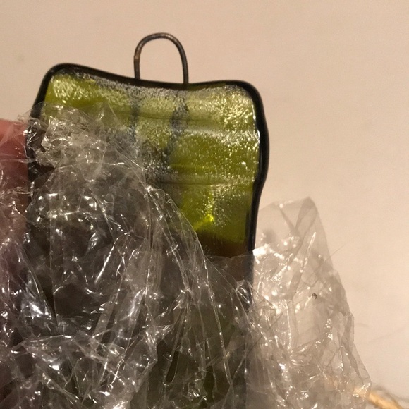 Hand Glass Blown Cheese Platter & Spreader - Picture 5 of 6